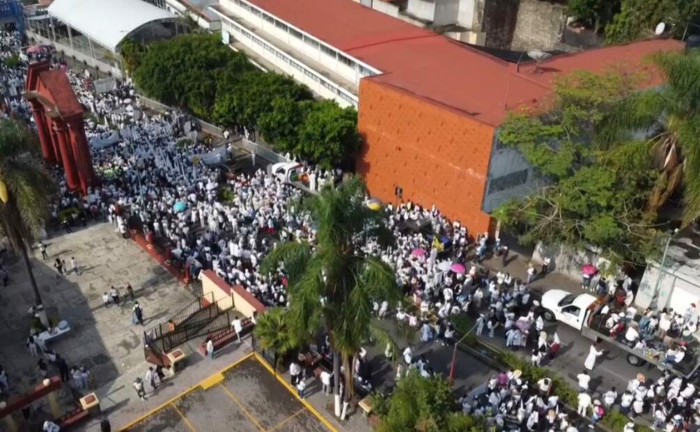 Diócesis de Cuernavaca realiza la XI Caminata por la Paz en Morelos (24/05/2025). Foto: X (@MonsRamonCastro)