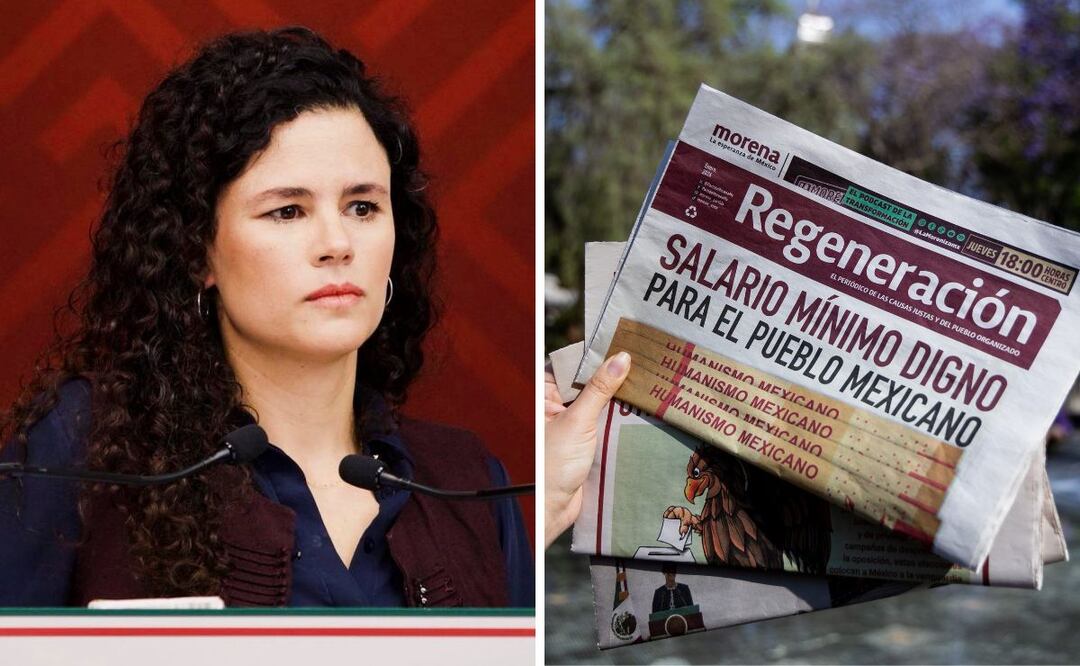 Luisa Alcalde rechaza trampas de Morena en gasto del periódico Regeneración. | Imagen: especial.