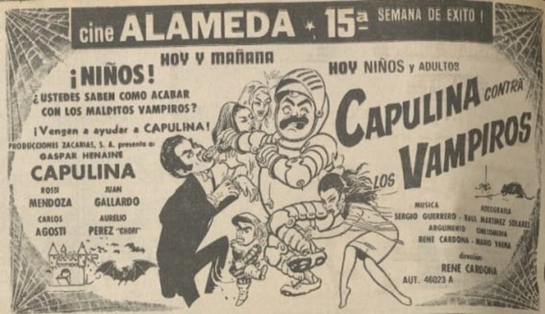 A 10 años de la muerte de "Capulina", 10 carteles de sus cómicas películas