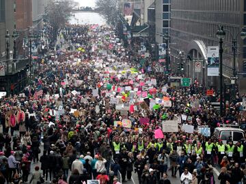 Mapa. Marcha de las Mujeres contra Trump en el mundo