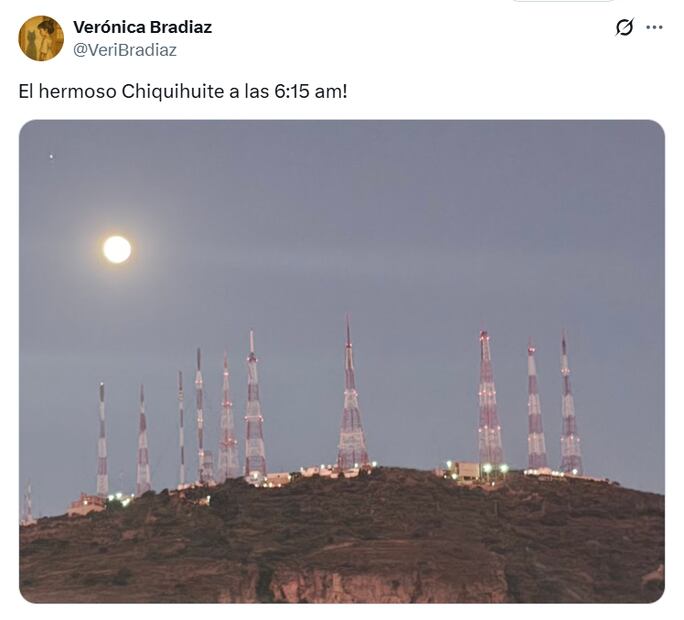 Superluna del Castor 2025 desde México. Foto: X