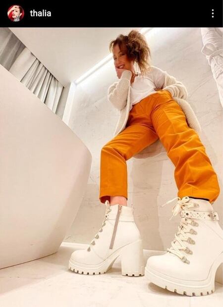 Botas blancas: La tendencia que Thalía trae de regreso esta temporada