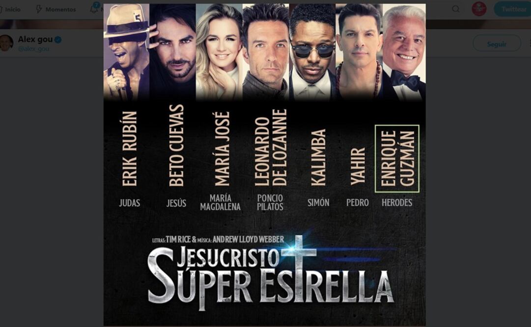 Cartel "Jesucristo Súper Estrella". Foto: Twitter Alejandro Gou