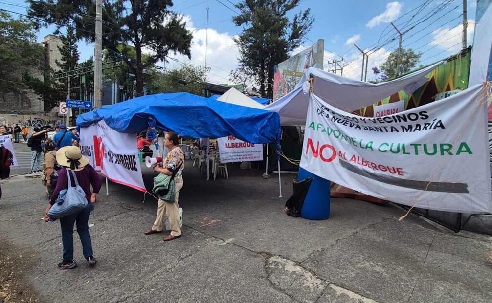 Suspenden temporalmente construcción de albergue para migrantes en Azcapotzalco (27/03/2025). Foto: Especial