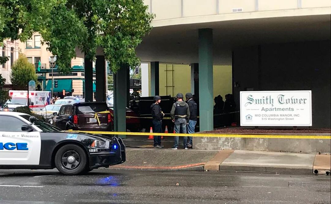 Policía en el lugar de tiroteo en Vancouver (Foto: AP)