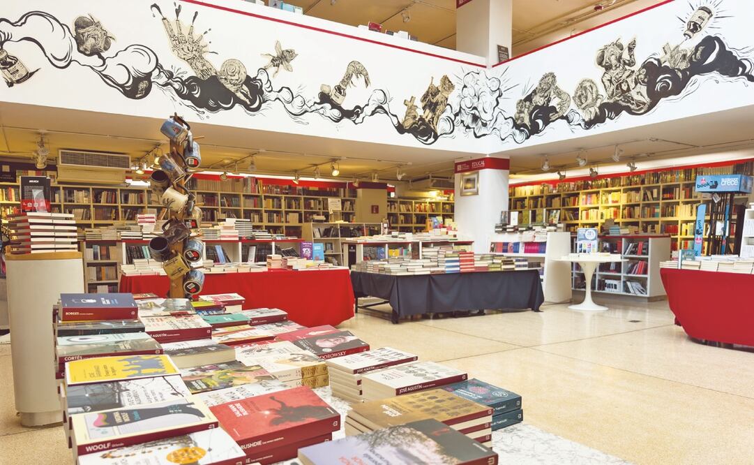 Desolada ayer, la librería Octavio Paz, del Fondo de Cultura Económica, editorial paraestatal que dirige Paco Ignacio Taibo II. Foto: Hugo Salvador/ El Universal
