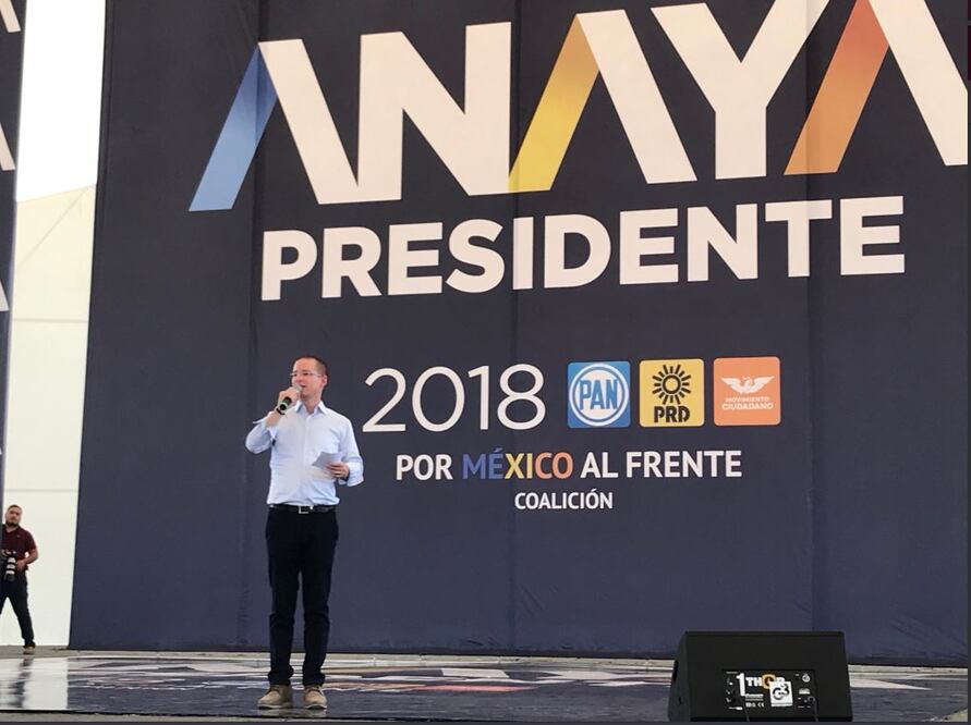 El candidato encabezó un evento en Durango. Foto: Cortesía