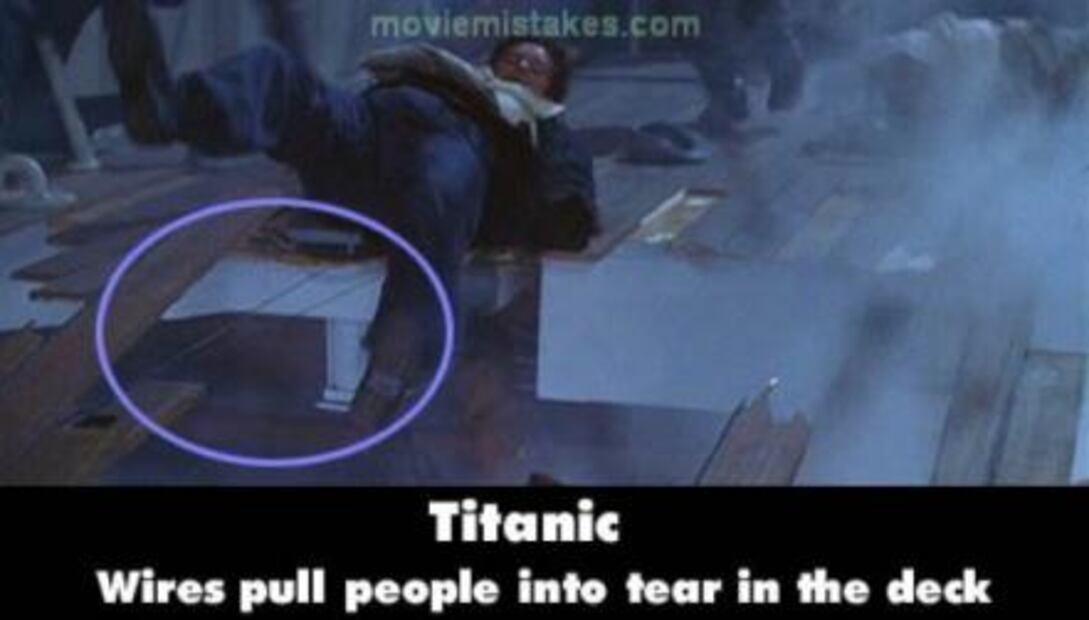 Los 20 errores de la película "Titanic"