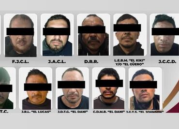 Detienen a 23 sujetos de banda criminal dedicada al narcomenudeo, extorsión y huachicoleo en Hidalgo