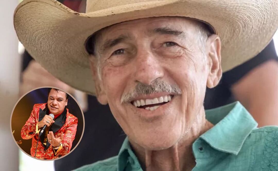 Juan Gabriel y Andrés García. Foto: EL UNIVERSAL