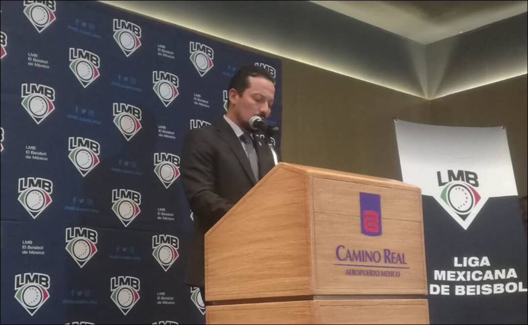 Javier Salinas, presidente de la LMB. Foto: Miguel Ávila
