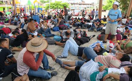 Integrantes de Viacrucis migrante deciden no abordar "La Bestia" en Chiapas