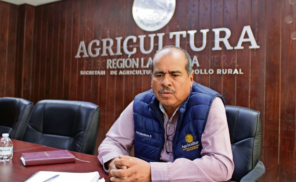 José Mendoza, subdelegado agropecuario de la Secretaría de Agricultura en la región Laguna. Foto: Francisco Rodríguez / EL UNIVERSAL