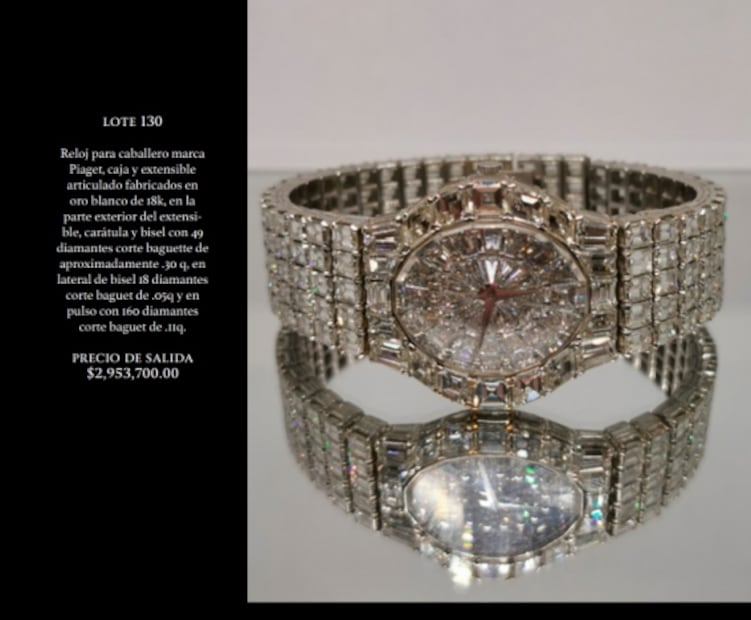 Rolex, Hublot y Romain Jerome, estas son las joyas "extravagantes" a subasta en Los Pinos