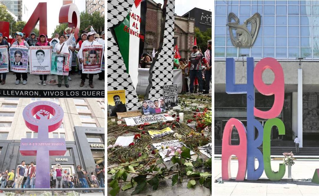 Cada antimonumento en la CDMX cumple una doble función: preservar la memoria de las víctimas y ejercer presión política.
Foto: El Univesal