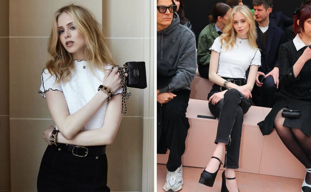 Loreto Peralta asistió al desfile de Chanel en París. Foto: Instagram @loretoperalta