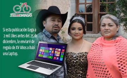 Hermano de #LordRollsRoyce promete laptop para Rubí