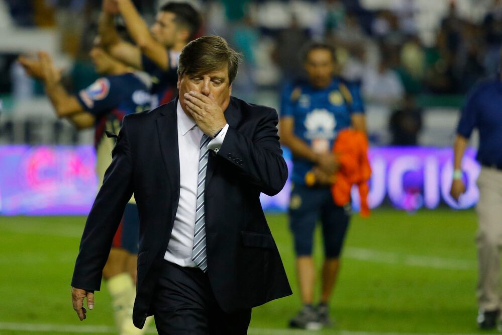 Imago7. Miguel Herrera después del partido de América vs León 