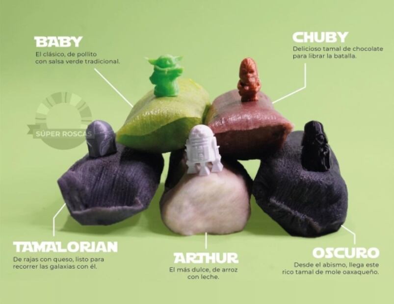Llegaron los tamales de Pokémon, Kitty y Star Wars para la Candelaria