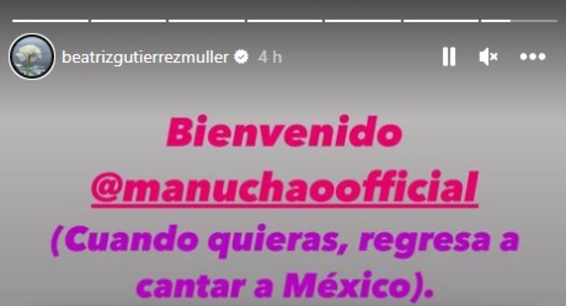 Como Sheinbaum, Beatriz Gutiérrez Müller también quiere que Manu Chao regrese a México a cantar