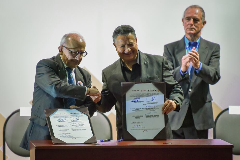 Hidalgo e INAH firman convenio por la recuperación del patrimonio