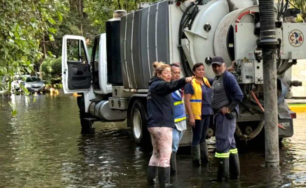 Elementos de Protección Civil y de Bomberos de la Ciudad de México realizaron el retiro de los restos de troncos y follaje de los árboles caídos.
Foto: Especial.