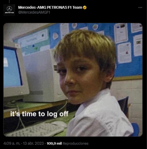 Meme de Mercedes sobre Russell - Foto: Especial