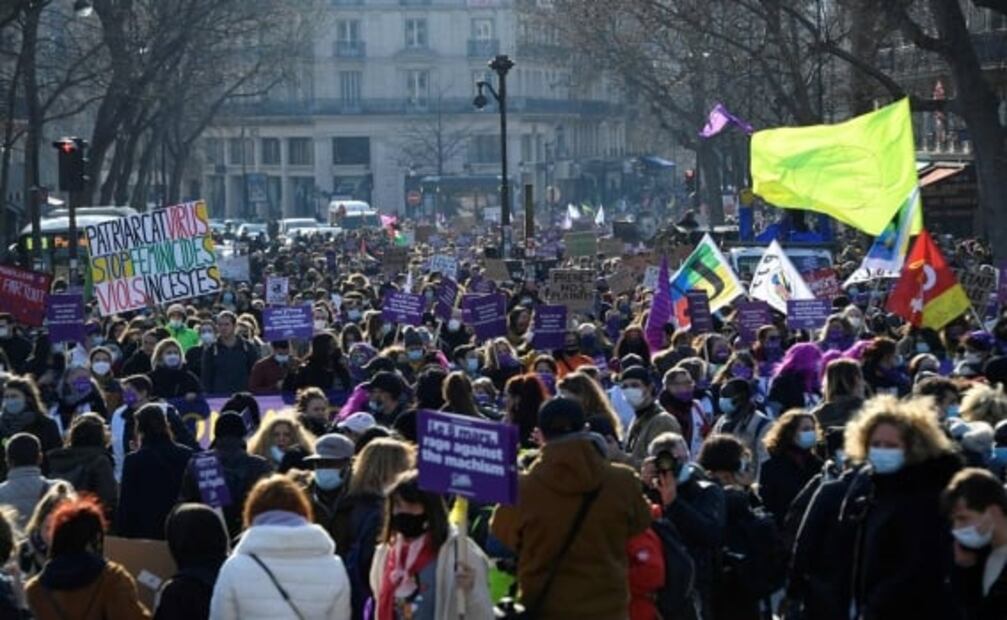 Así se viven las marchas por el Día internacional de la Mujer en el mundo