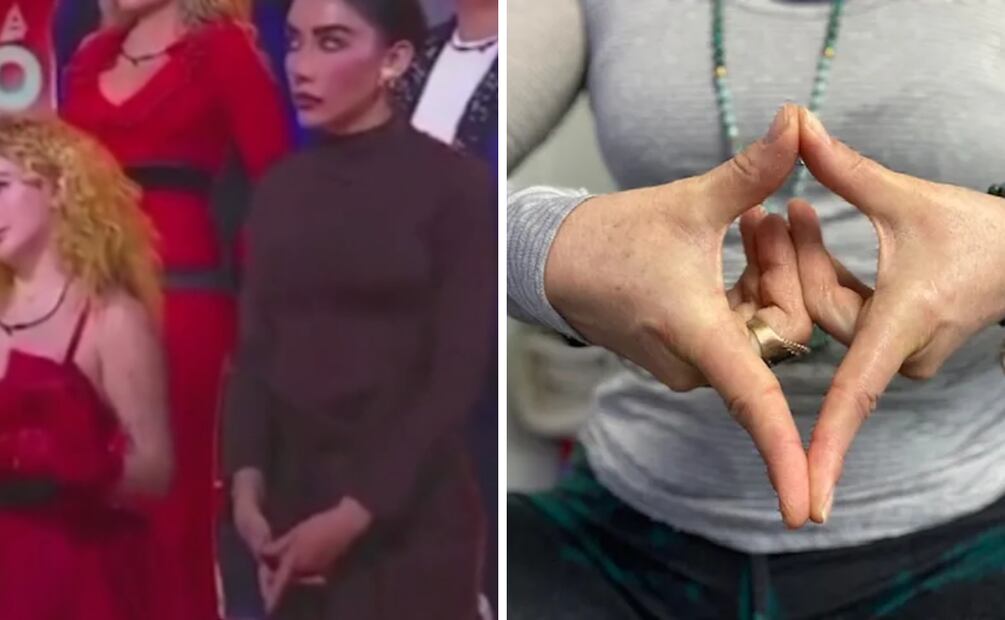 ¿Qué es mudra, el gesto que Karime mostró durante la eliminación en La Casa de Los Famosos?. Foto: Captura de pantalla
