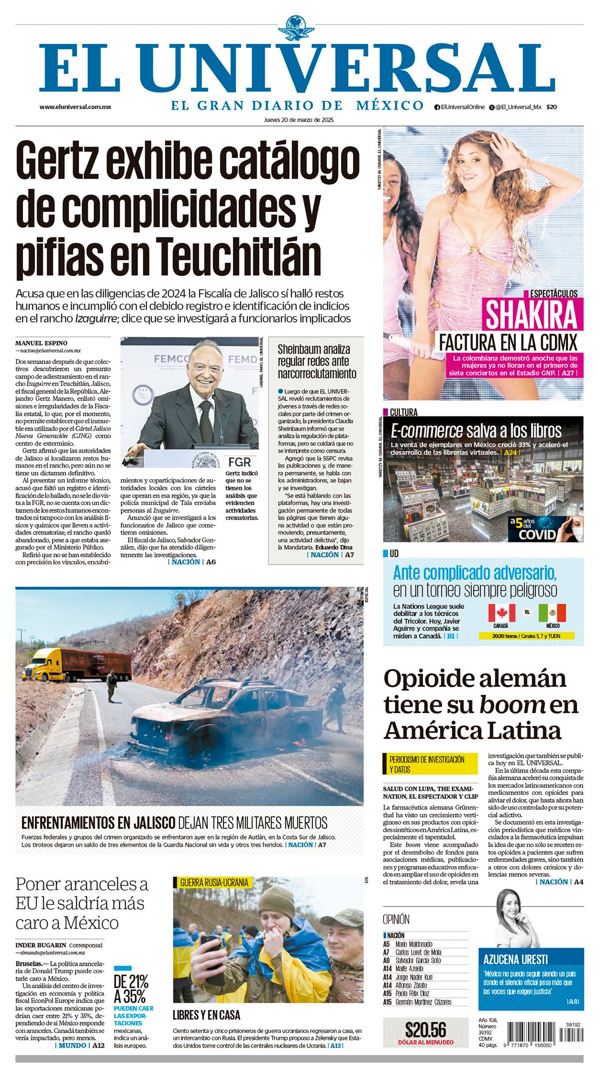 Portada impresa