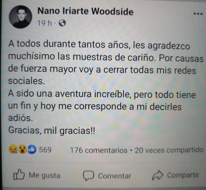 El último mensaje del hijo Maxine Woodside