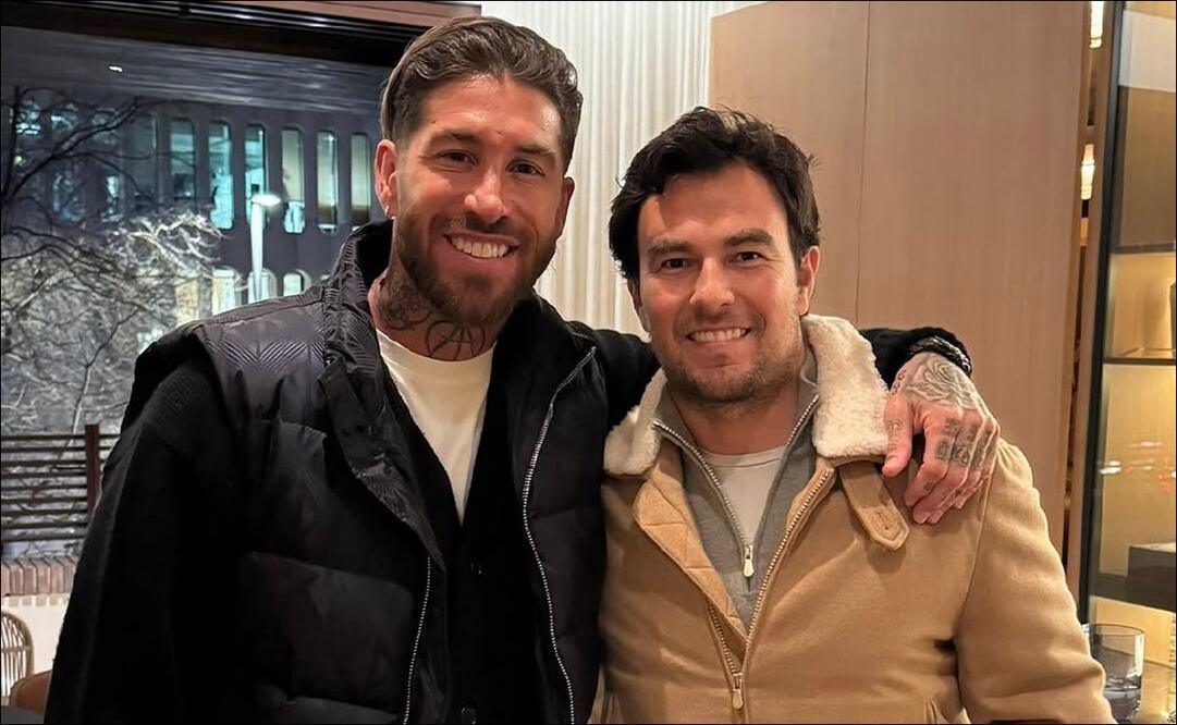 Checo Pérez presume foto con Sergio Ramos; ¿confirma la llegada del español al Monterrey? - Foto: @SChecoPerez (Instagram)