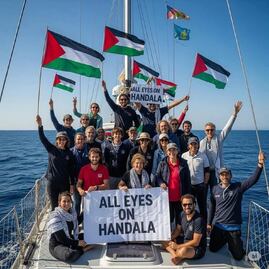 Hambruna en Gaza: soldados israelíes, vistos cuando subieron a bordo de un barco de militantes propalestinos