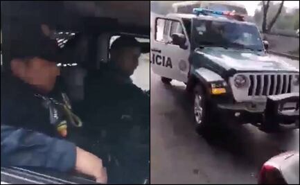 ¿Policías de CDMX multando en Edomex? Denuncian intento de extorsión en zona de Tenayuca VIDEO