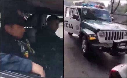 ¿Policías de CDMX multando en Edomex? Denuncian intento de extorsión en zona de Tenayuca VIDEO