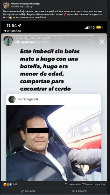 "Te espero en el sol", el mensaje de despedida a Hugo, joven asesinado en fiesta clandestina 