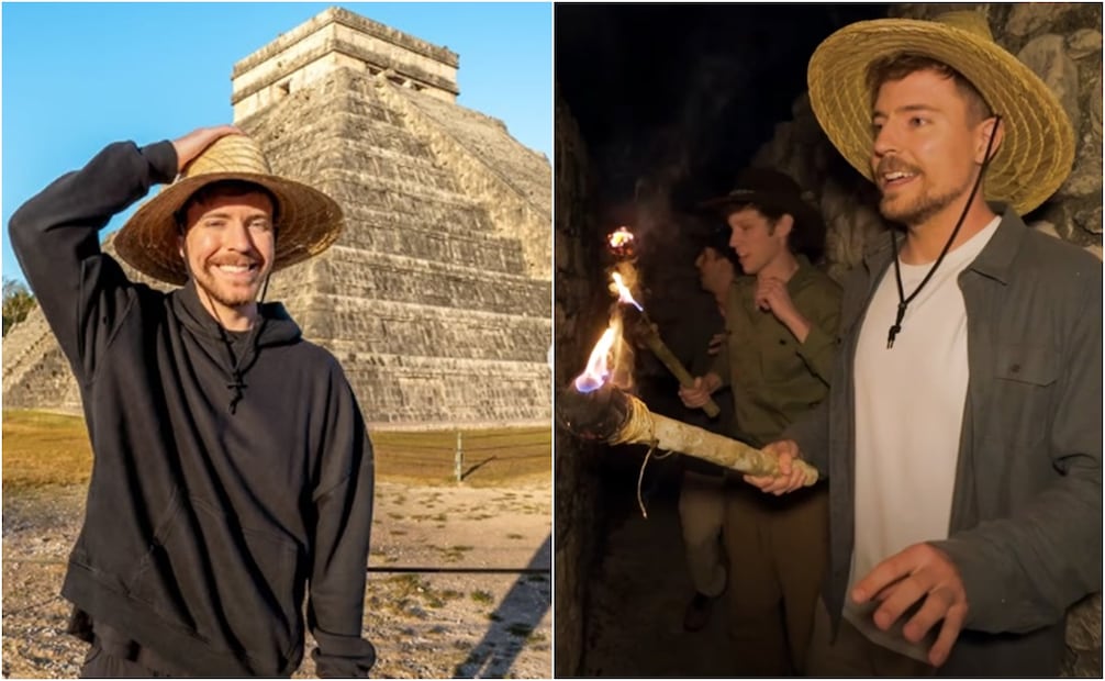 El creador de contenido visitó México. Foto: YouTube