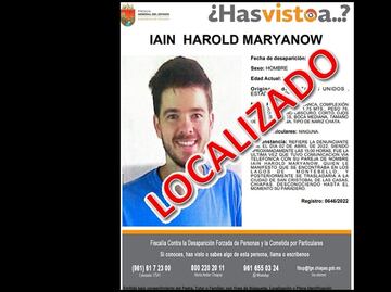Localizan a turista norteamericano reportado como desaparecido en Chiapas