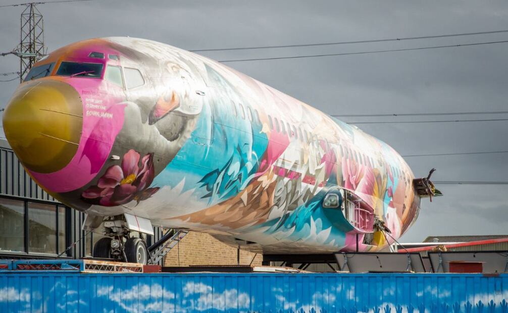 Un jet privado que el actual propietario cree que pudo haber pertenecido en algún momento al conocido narcotraficante colombiano Pablo Escobar. Foto: EFE