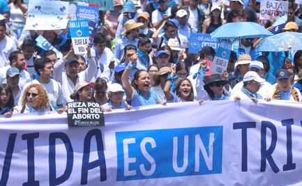 Organizaciones marchan en CDMX contra despenalización del aborto; “cada vida es un triunfo”, afirman