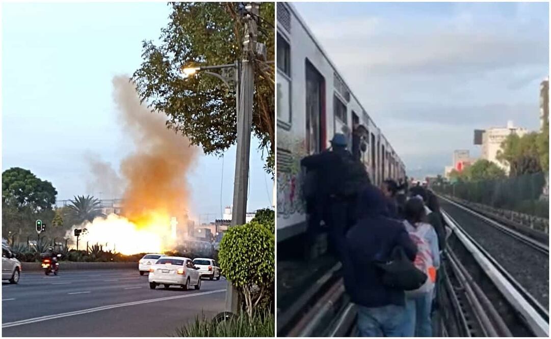 Imágenes que circulan en redes muestran que el corto circuito habría provocado una explosión. Foto: Especial