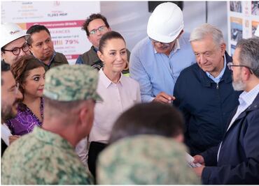 AMLO busca dejar inaugurado el Tren Insurgente y Tren Suburbano al AIFA, tras supervisión con Sheinbaum