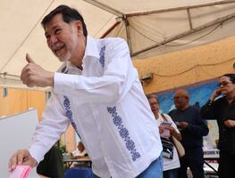 Noroña "feliz" por celebrar elección judicial; "es una revolución y ejemplo para la humanidad", asegura