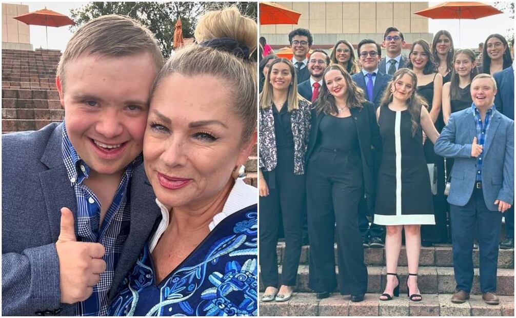 Leticia Calderón, orgullosa de su hijo Luciano.