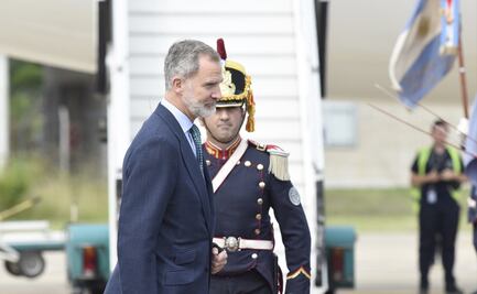 Rey Felipe VI de España se reúne con Javier Milei en la Cancillería argentina