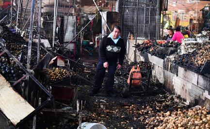 Así quedó el mercado de La Merced tras el incendio