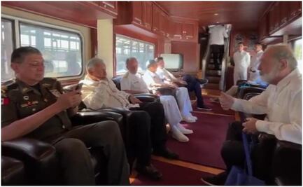 VIDEO: AMLO presenta escenas inéditas de la inauguración del Tren Interoceánico junto a Slim