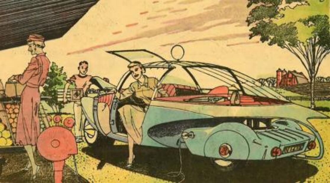 Cómo imaginaban la industria automotriz del futuro