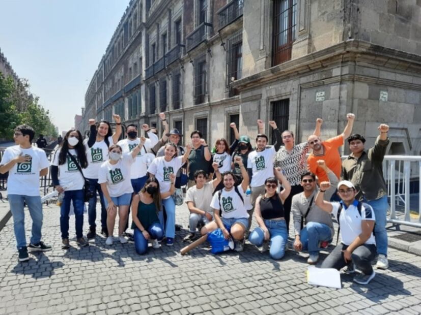 "Un plagiador no será mi director": comunidad del CIDE marcha a Palacio Nacional, pero no los reciben