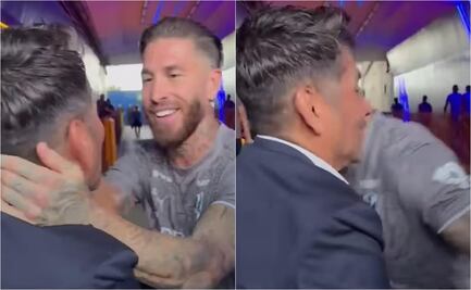 Jorge Campos tiene épico encuentro con Sergio Ramos; disfrutaron la previa del Clásico Regio